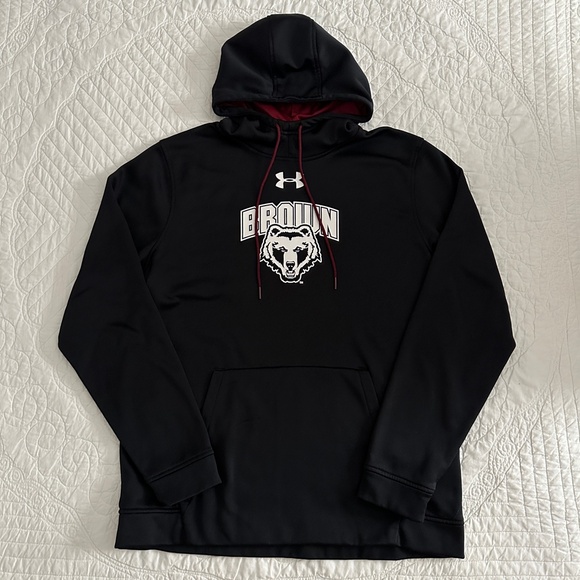Under Armour Brown University Coldgear Kids Large Hoodie Pullover Sweatshirt - Picture 9 of 9